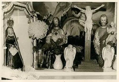 Innenaufnahme der Lintlhof-Kapelle (um 1960)