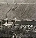 Kapelle am Treidelpfad Lösnich um 1960
