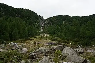 Geröllfeld im Mittellauf