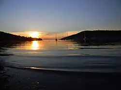 Abendstimmung – Blick in Richtung Nationalpark Kornaten