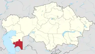 Lage in Kasachstan