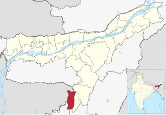 Lagekarte des Distrikts