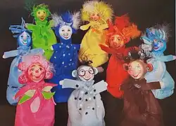 Die „Stobsis“ – von Dr. Karin Haslinger erdachte Figuren mit deren Hilfe Kinder naturpädagosich gebildet und unterhalten werden.