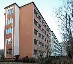 Laubenganghaus (Block 1), Berlin-Friedrichshain, Karl-Marx-Allee 126/128 (1950)