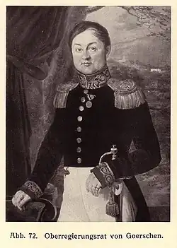 Karl Heinrich von Görschen, Gemälde von Johann Baptist Joseph Bastiné, Stammvater des Aachener Zweigs