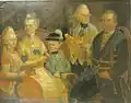 Karl Wilhelm Albrecht Göler von Ravensburg (1728–1794) mit Gemahlin Christina Frederike, geb. von Gaisberg-Schöckingen, und Kindern