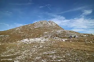 Blick vom Mühlbachboden nach Nordosten auf den Karlhochkogel