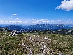 Am Karlstein-Gipfel, Blick nach Süden.