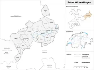 Karte von Amtei Olten-Gösgen
