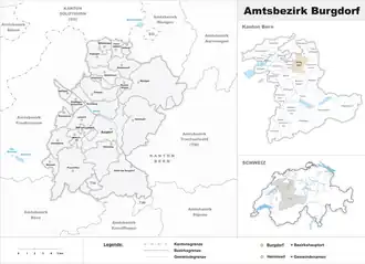 Karte von Amtsbezirk Burgdorf