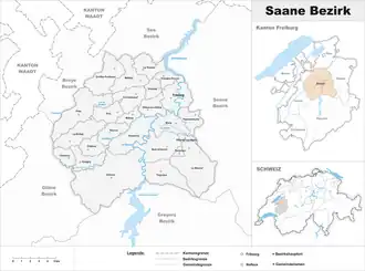 Karte von Saanebezirk
