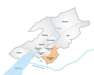 Lage Madretsch Süds in Biel