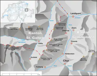Ringelspitz links in der Mitte