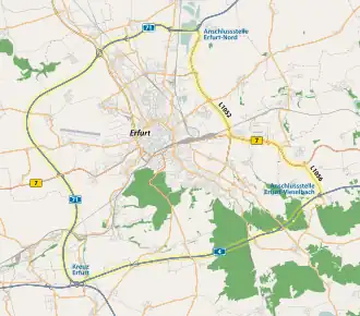 Übersichtskarte Erfurter Ring