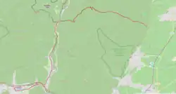 Karte des Wanderweges