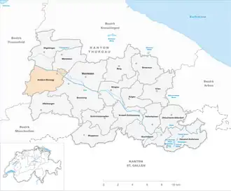 Karte von Amlikon-Bissegg