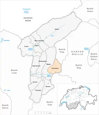 Karte von Ausserberg