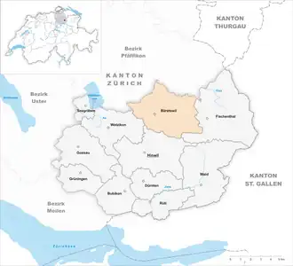 Karte von Bäretswil