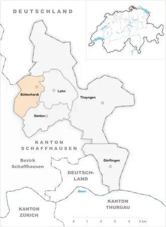 Karte von Büttenhardt