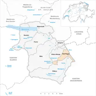 Karte von Bad Ragaz