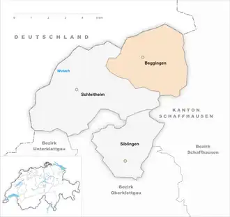 Karte von Beggingen