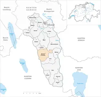 Karte von Beinwil (Freiamt)