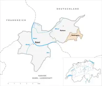 Karte von Bettingen