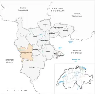 Karte von Bichelsee-Balterswil