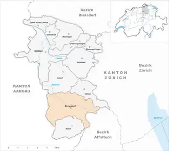 Karte von Birmensdorf