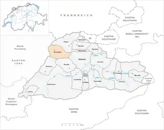 Karte von Bourrignon