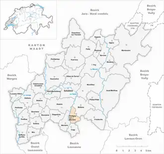 Karte von Bretigny-sur-Morrens