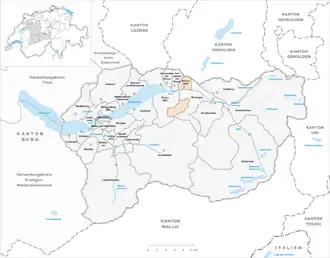 Karte von Brienzwiler