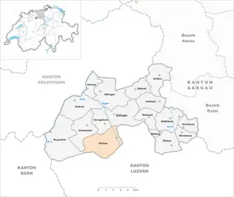 Karte von Brittnau
