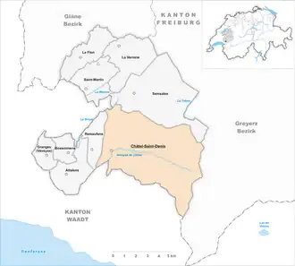 Karte von Châtel-Saint-Denis