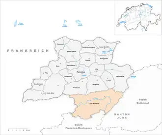 Karte von Clos du Doubs