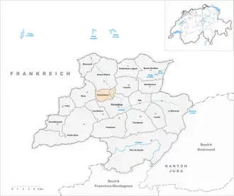 Karte von Courchavon