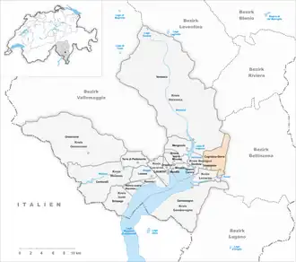 Karte von Cugnasco-Gerra