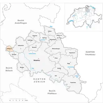 Karte von Dättlikon