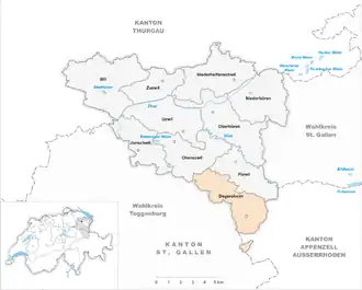 Karte von Degersheim