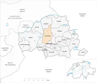 Karte von Derendingen