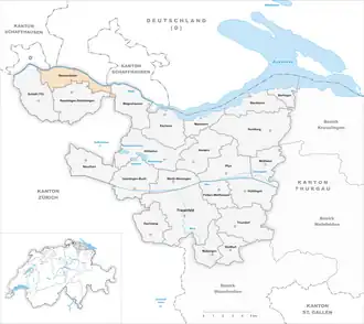 Karte von Diessenhofen