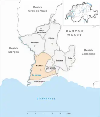 Karte von Ecublens