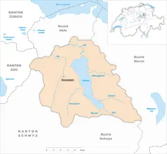 Karte von Einsiedeln