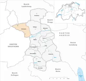 Karte von Erlinsbach