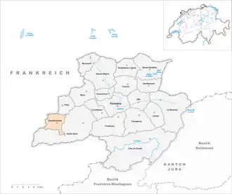 Karte von Grandfontaine