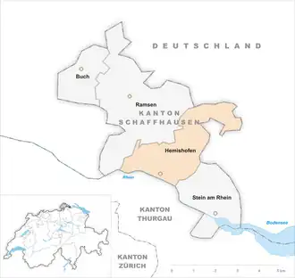 Karte von Hemishofen