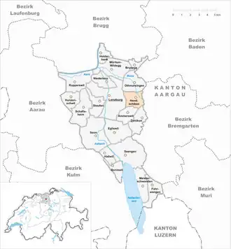 Karte von Hendschiken