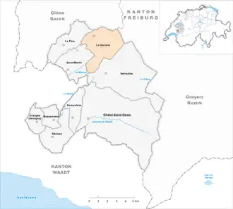 Karte von La Verrerie