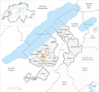 Karte von Les Montets