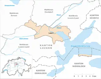 Karte von Luzern